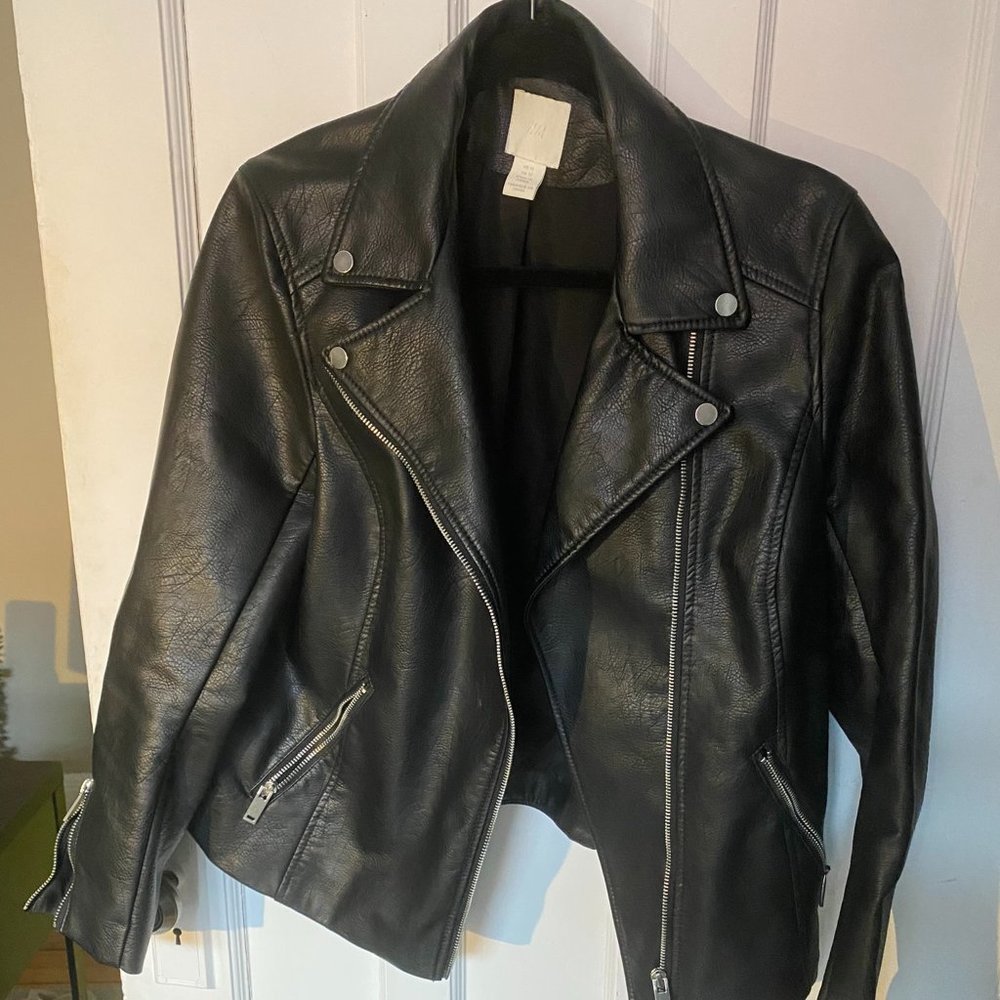 H&M Faux Leather Moto Jacket (12)